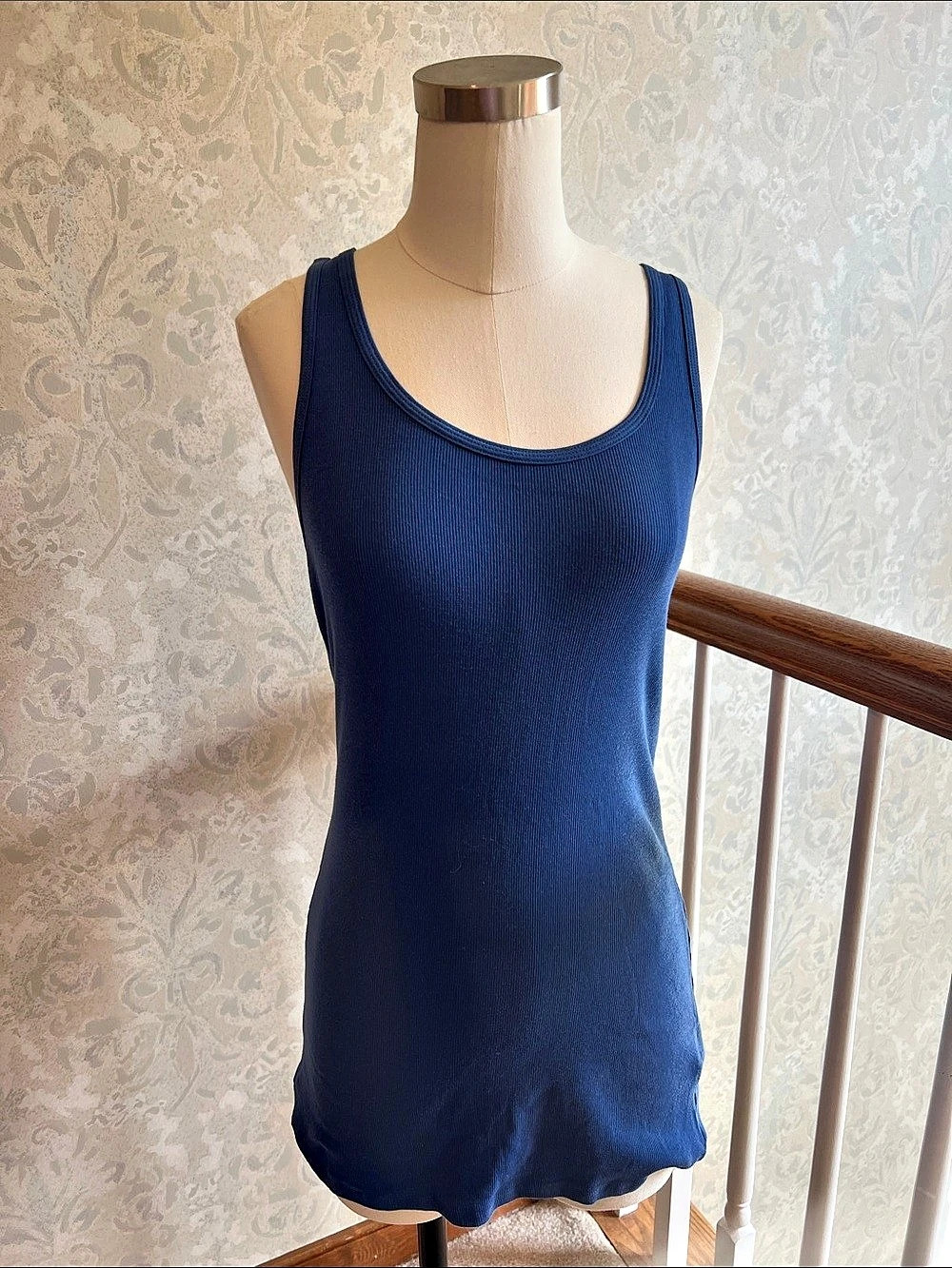 Mossimo Ribbed Tank Top in Blue Size XL NWT